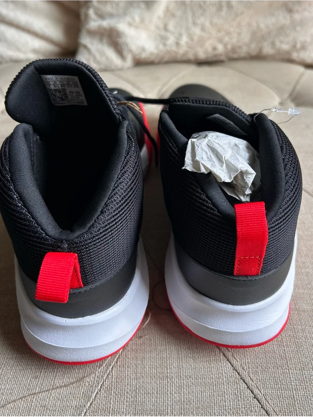 adidas Own The Game Wide 'Active Red' Basketball Shoes (EF0309)